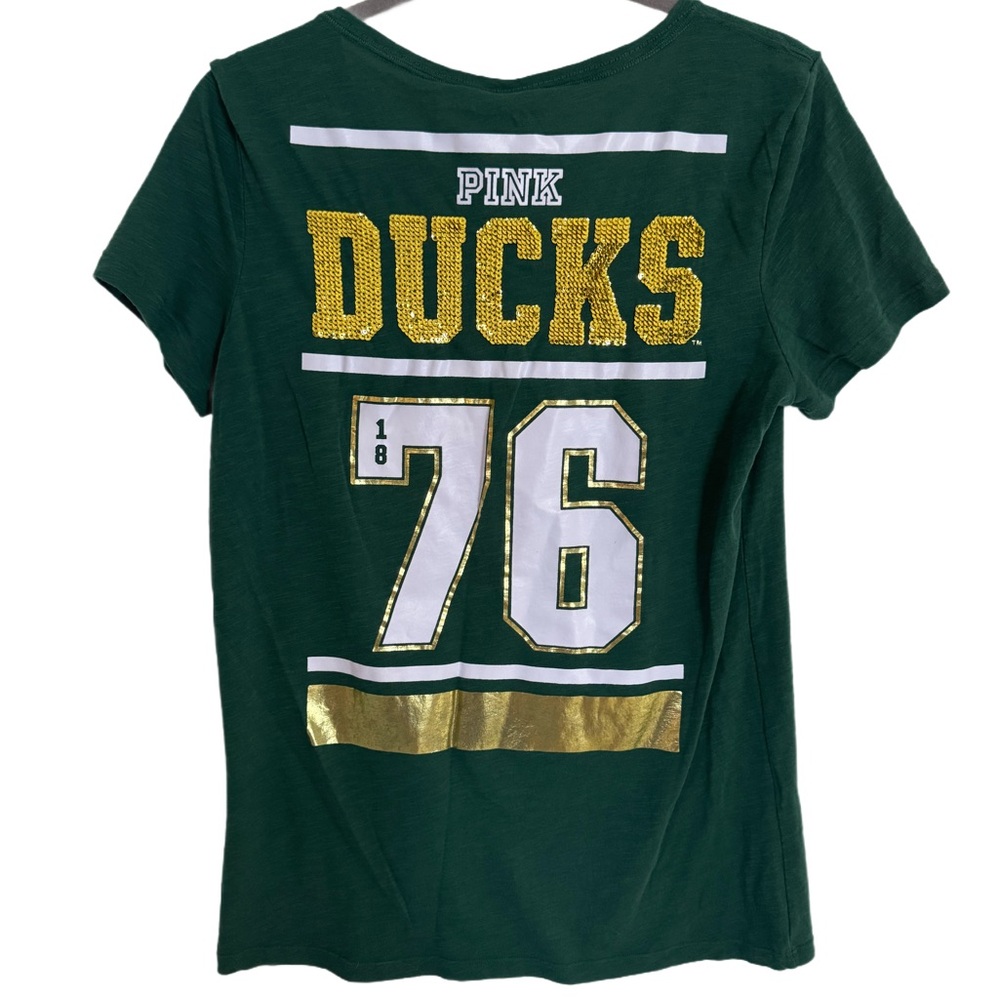Special Edition Victoria’s Secret PINK Oregon Ducks Football tee size medium